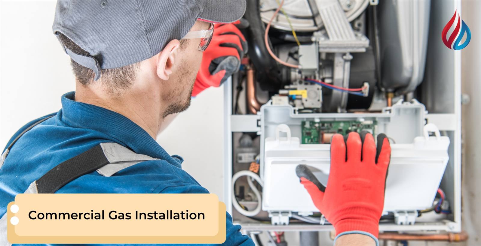 Commercial gas installation carried out by Gas Purging engineers