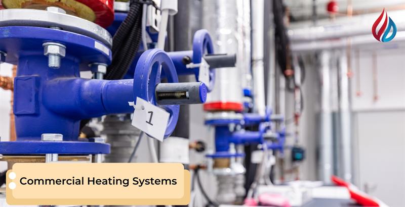 Commercial heating system installation
