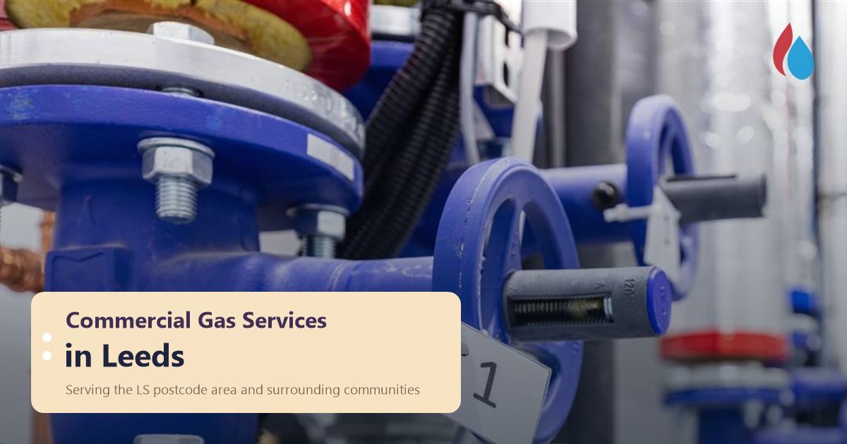 Commercial gas services in Leeds: commercial heating plant and valves, serving the LS postcode area