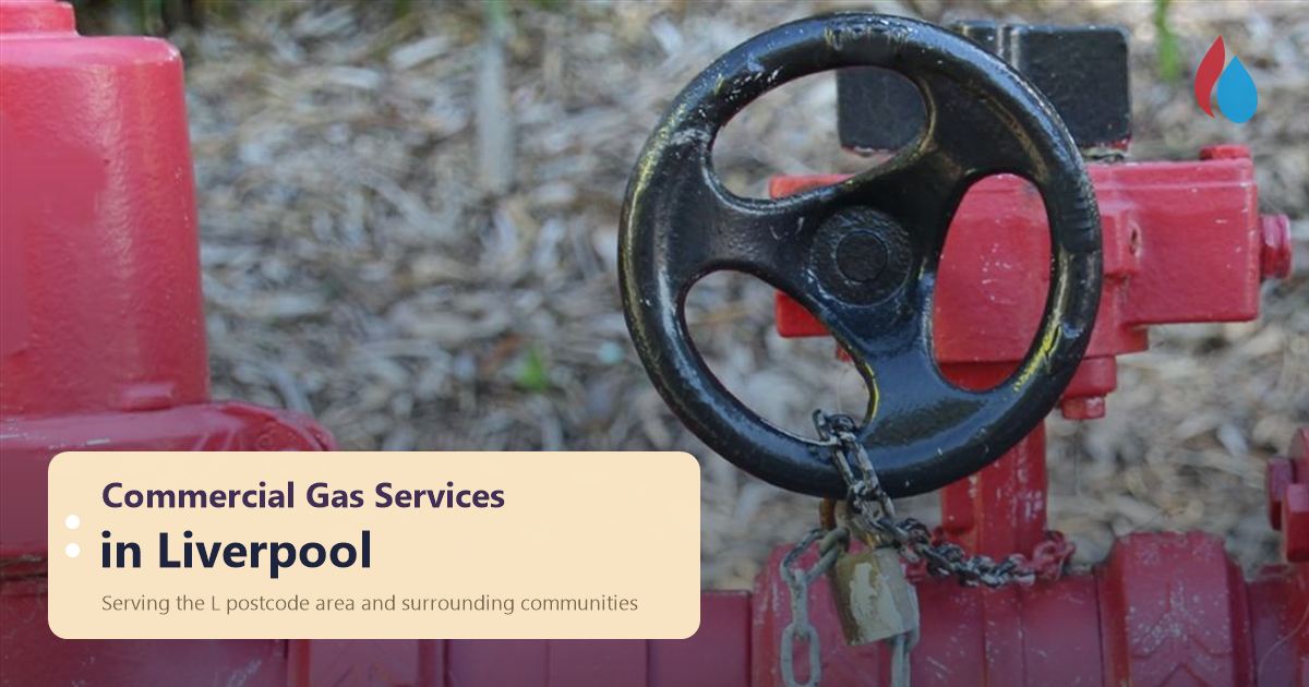 Commercial gas services in Liverpool: hot tapping equipment on live gas pipework, serving the L postcode area