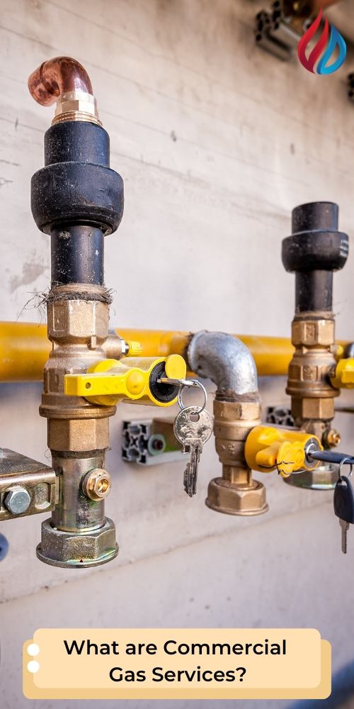 Commercial gas pipework with isolation valves installed by Gas Purging engineers